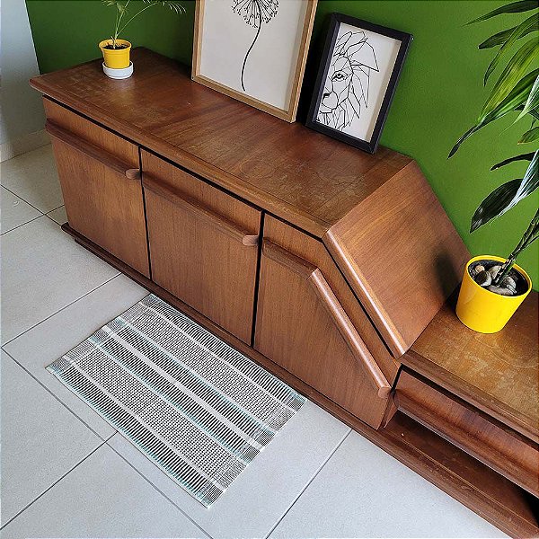 Tapete Multicores Marrom-Verde 0,47X0,70M - Bordartes