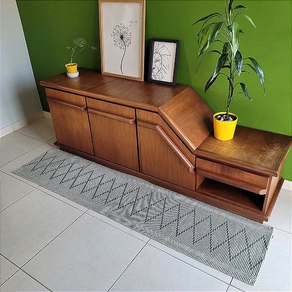 Passadeira Artesão Verde Musgo 0,47X2,00M - Bordartes