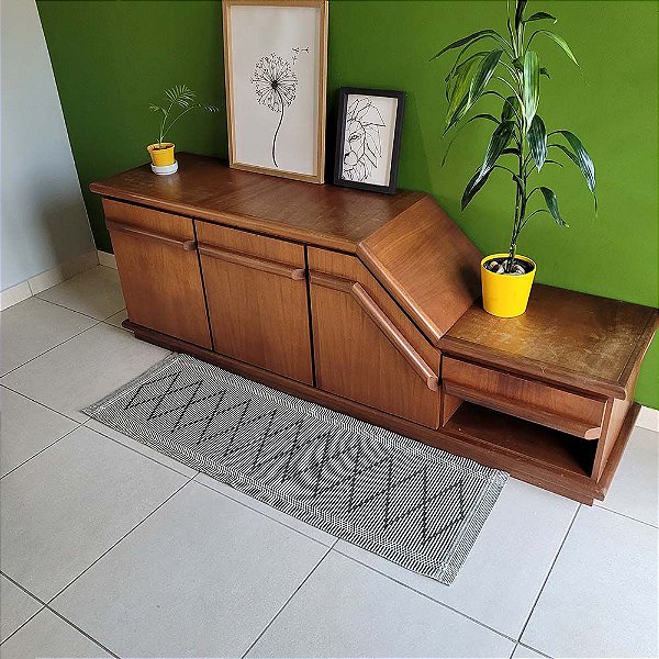 Passadeira Artesão Verde Musgo 0,47X1,40M - Bordartes