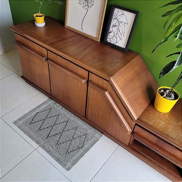 Tapete Artesão Verde Musgo 0,47X0,70M - Bordartes