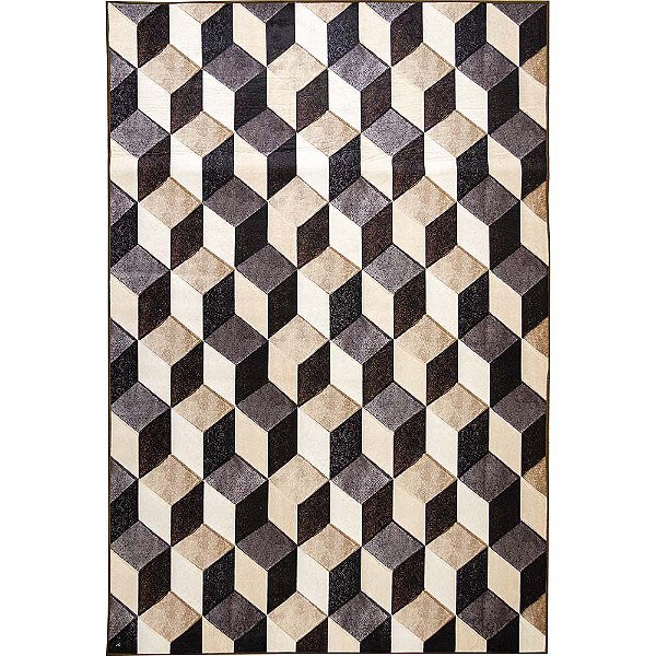 Tapete para Sala Geo Print 07 Bege 2,00X2,50M - Edantex