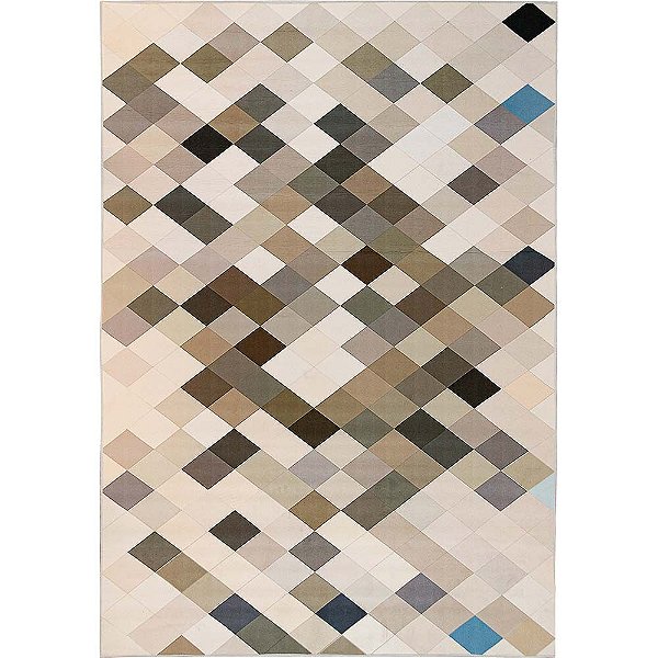 Tapete para Sala Geo Print 04 Bege 2,00X2,50M - Edantex