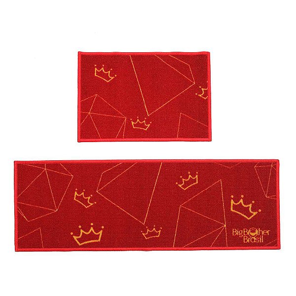 Kit Tapete Cleankasa Líder Tá On Vermelho 2 Peças - Kapazi