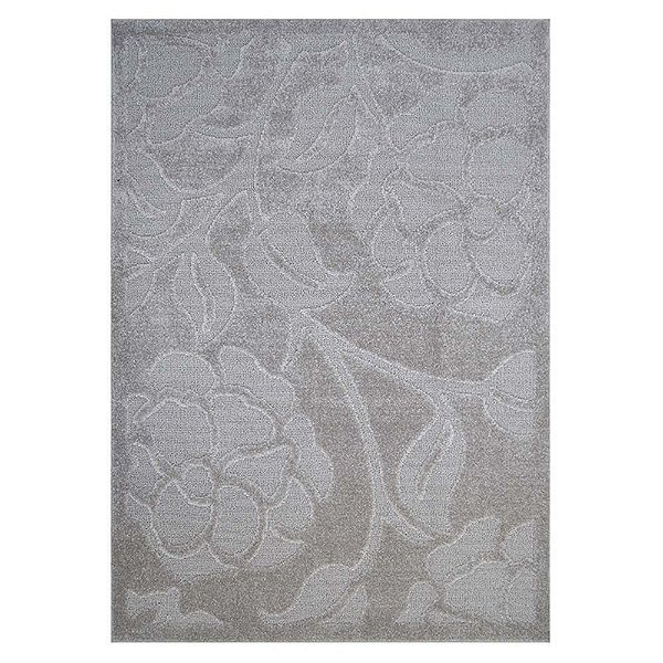 Tapete para Sala Realce Roses 51 Cinza 2,00X2,50M