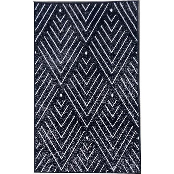 Tapete para Sala Belga Innove 07 Preto 1,00X1,40M - Niazitex