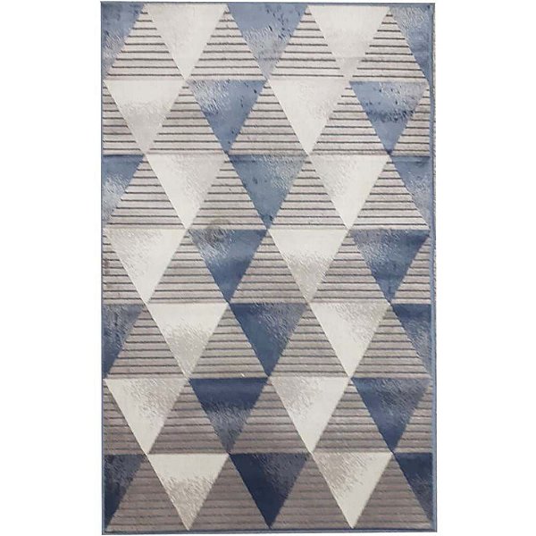Passadeira Belga Innove 03 Azul-Cinza 0,68X2,20M - Niazitex