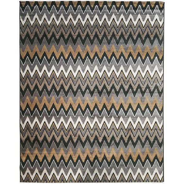 Tapete para sala Sena 01 Cinza-Bege-Amarelo 2,00X2,50M