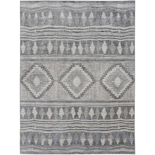 Tapete para Sala Belga Mykonos 2704 Cinza-Azul 1,40X2,00M