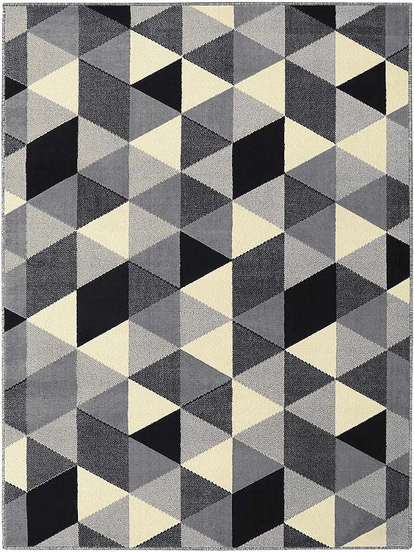 Tapete de Sala Herat Geometric Cinza 2,00X3,00M - São Carlos