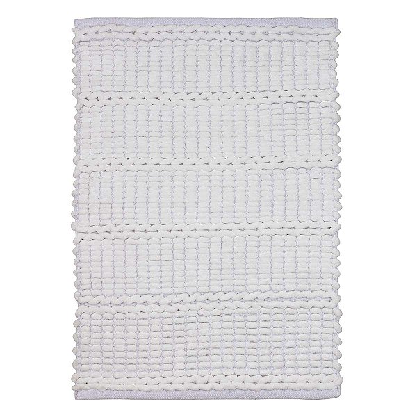 Tapete Banheiro Antiderrapante Caribe 01 Branco 0,60X0,90M