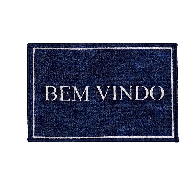 Capacho Antiderrapante Clean 32 Azul 0,45X0,75M