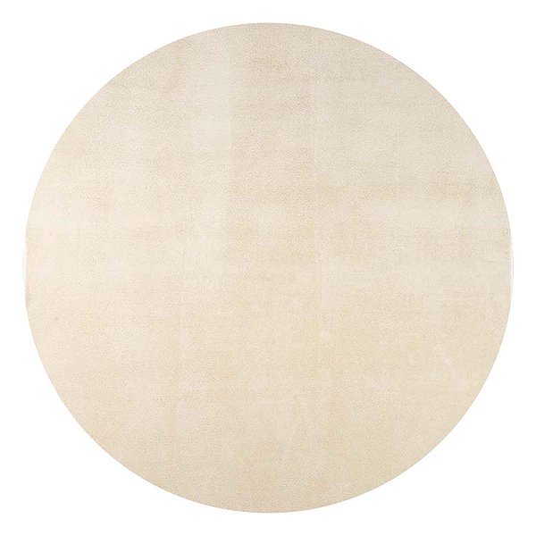 Tapete Sala Antiderrapante Carino 01 Off White 1,60M Redondo
