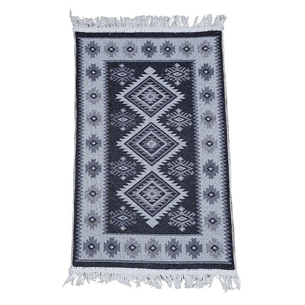 Tapete Turco Kilim Antep Dupla Face 02 Cinza 0,60X0,90M