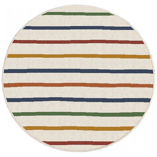 Tapete Infantil Juvenil Vibe Color 1,45M Redondo São Carlos
