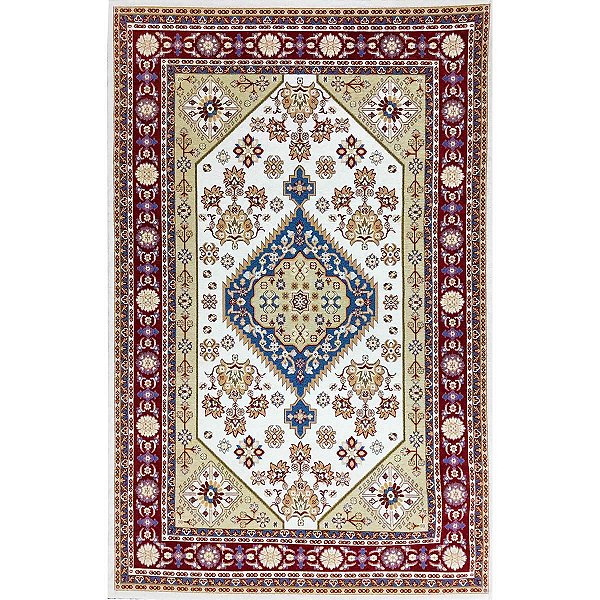 Tapete Sala Antiderrapante Tulipa 03 Vermelho 2,00X2,50M
