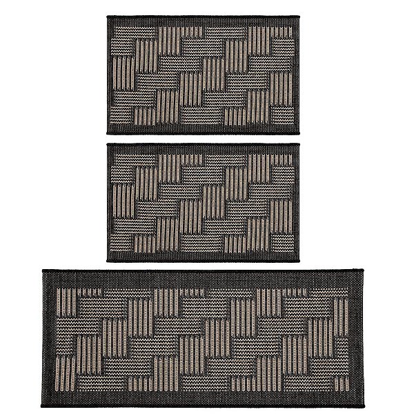 Kit Cozinha Sisal 3 peças Eco-Nature Sarja 56 Chumbo