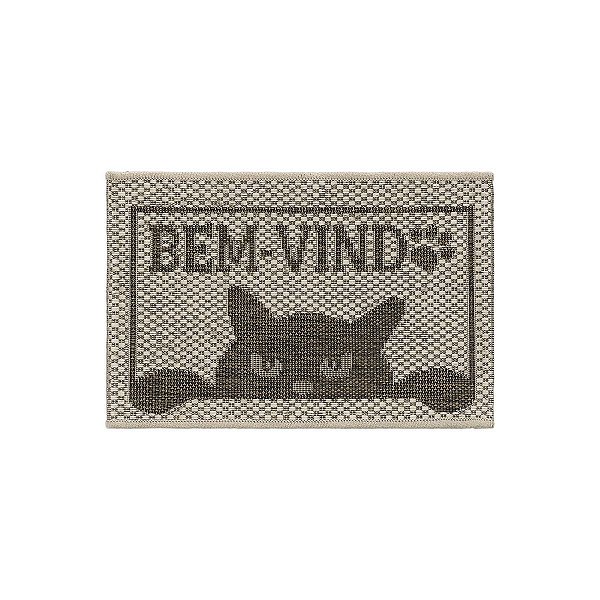 Capacho Sisal Eco-Nature Bem Vindo Feline 87 Bege-Marrom 0,40X0,60M