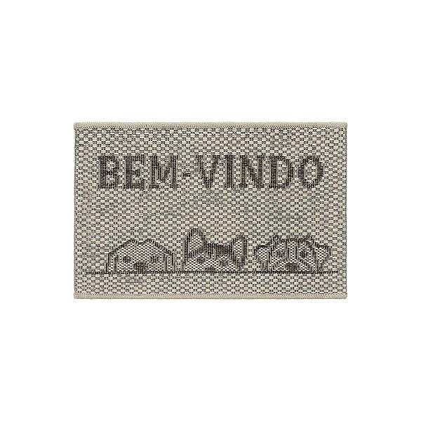 Capacho Sisal Eco-Nature Bem Vindo Cane 87 Bege-Marrom 0,40X0,60M
