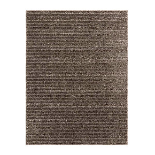 Tapete Sala Realce Listras 35 Taupe 4,00X5,00M