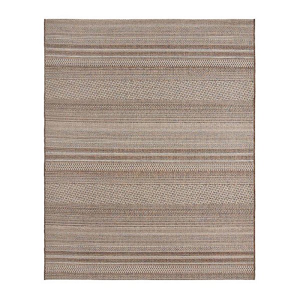 Tapete Sala Sisal Buzios Arraial 49 Marrom-Azul 4,00X5,00M