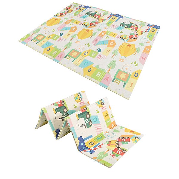 Tapete Tatame Infantil Dupla Face Circo 1,50X2,00M Kapazi