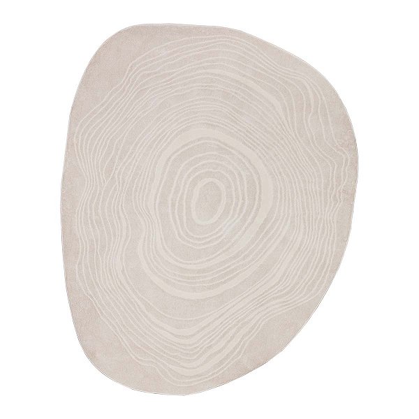 Tapete Sala Turco Waves 03 Bege 2,50X3,00M Orgânico Edantex