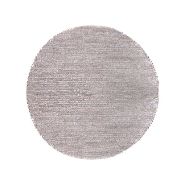 Tapete Sala Turco Glamour 02 Bege 2,00M Redondo Edantex