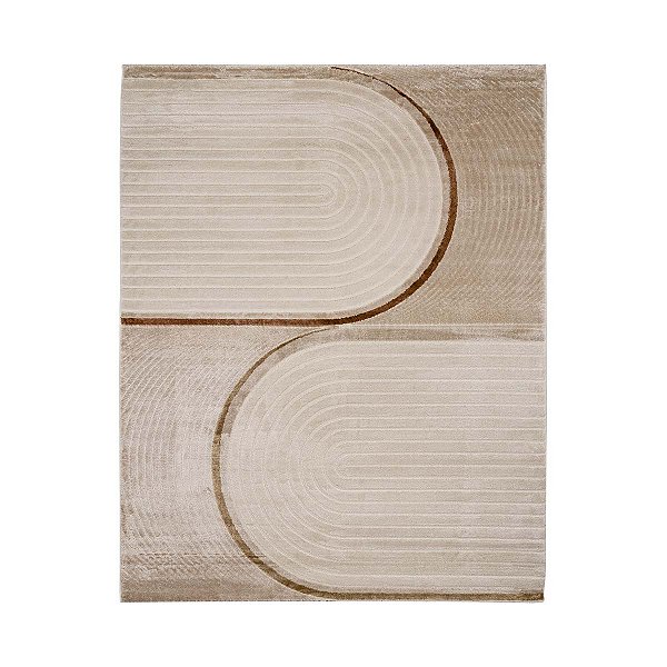 Tapete Sala Turco Milano 05 Bege 2,00X3,00M Edantex