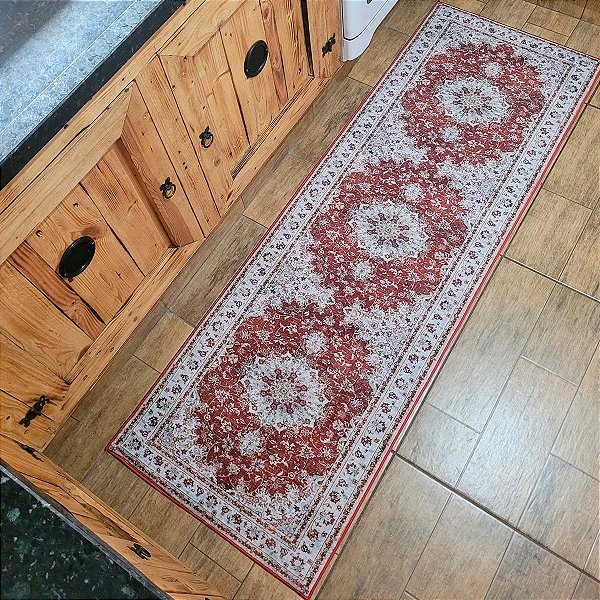 Passadeira Antiderrapante Tipo Persa 01 Gaudi - 0,60X1,80M