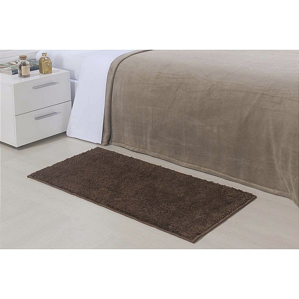 Tapete Beira de Cama Antiderrapante Classic Castor 0,50X1,00M