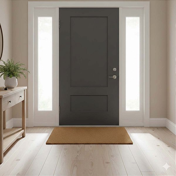 Tapete Entrada Capacho Fibra de Coco Liso 0,33X0,60M