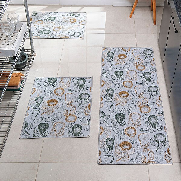 Kit Cozinha 3 peças Antiderrapante Pratik Frutta