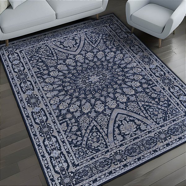 Tapete Sala Quarto Antiderrapante Tipo Belga Persa Clássico