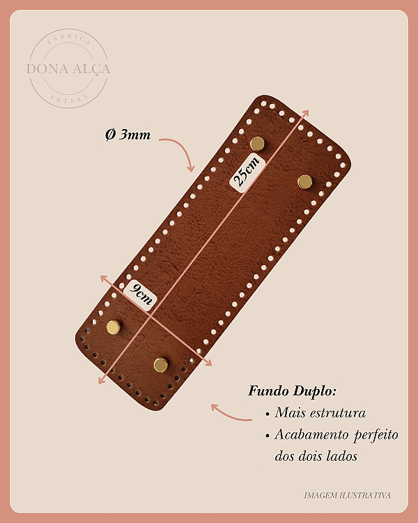 Fundo Retangular com Bailarina M (9x25) Furos 3mm