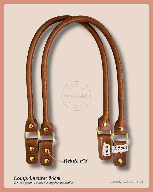 Alça Clássica M com Porta Alças - Linha Básica