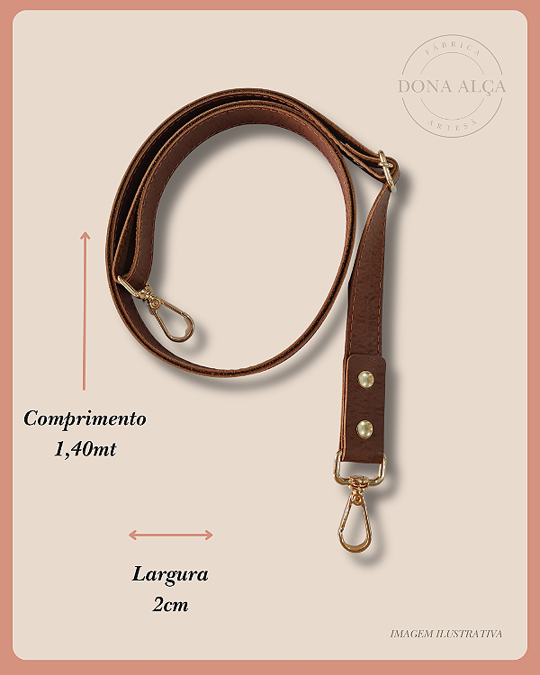 Alça Tiracolo com Regulador 2cm - Linha Básica