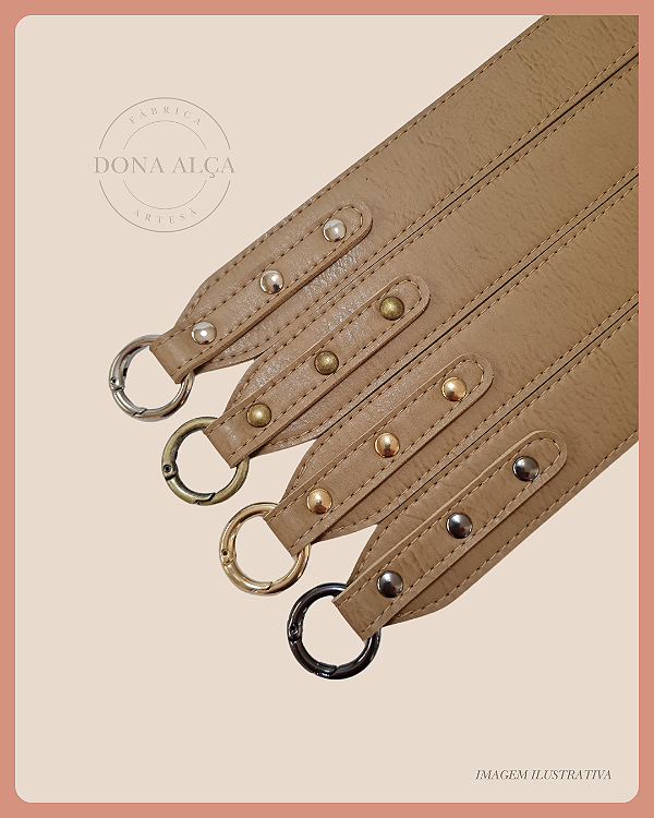 Alça Elegance com Argola Articulada - Bege