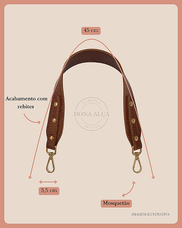 Alça Elegance com Mosquetão