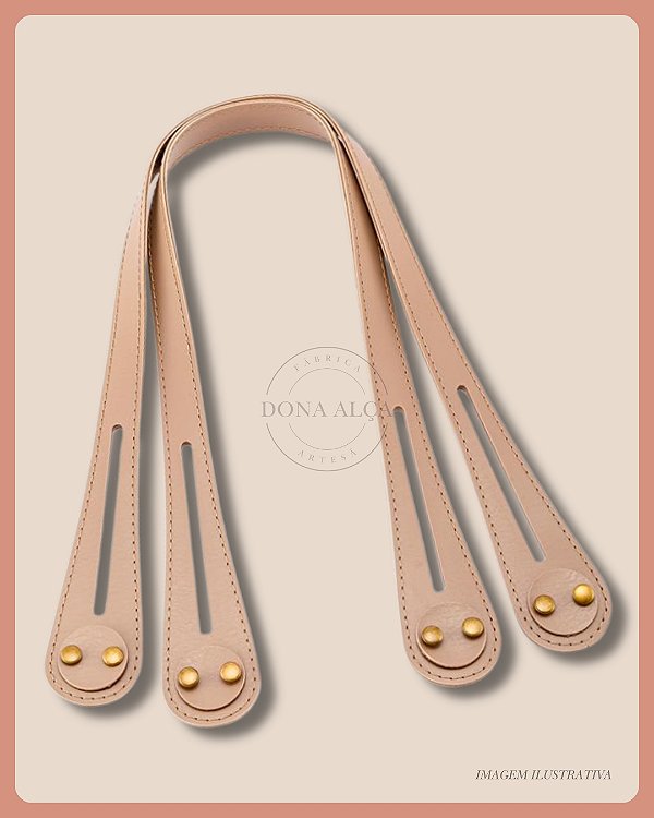 Alça Vintage para Bolsa - Bege