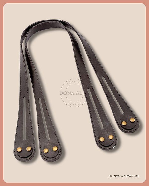 Alça Vintage para Bolsa - Preta
