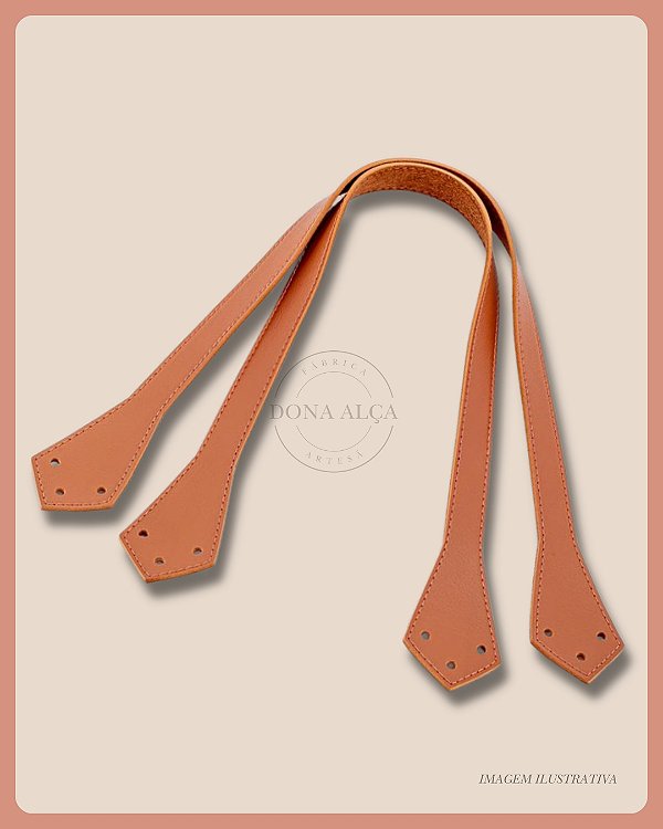 Alça Japonesa para Bolsa de Crochê - Caramelo