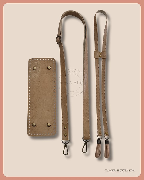 Kit para Bolsa Saco com Fundo Bege