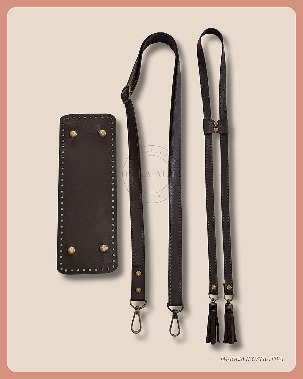 Kit para Bolsa Saco com Fundo Café