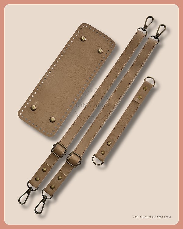 Kit para Mochila com Fundo Bege