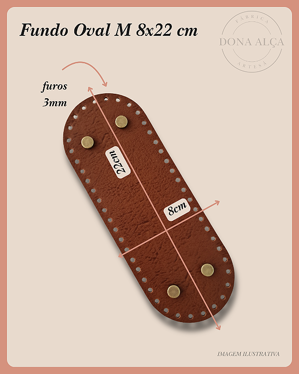 Fundo Oval M com Bailarina - Linha Basic (8x22)