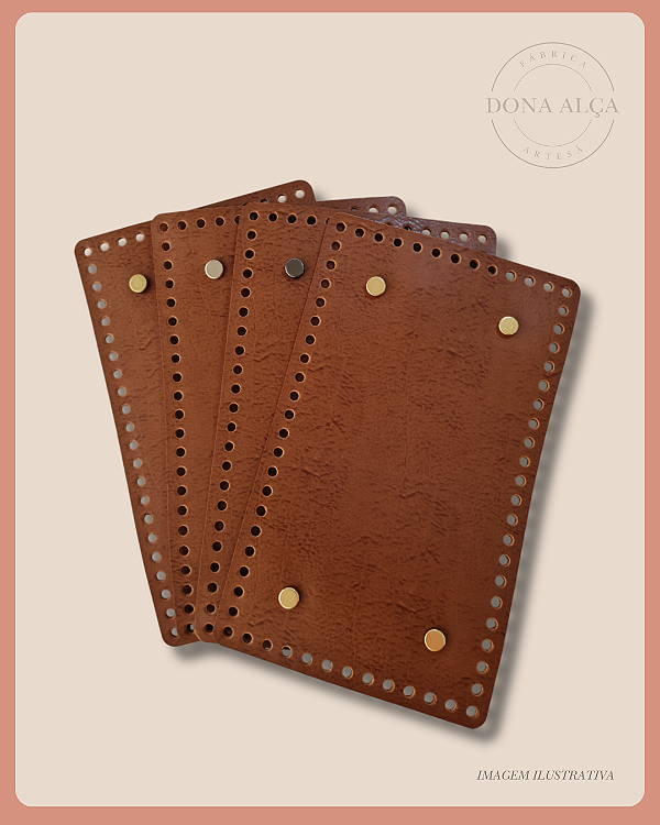 Fundo para Bolsa Retangular com Bailarina - Caramelo (15x25)