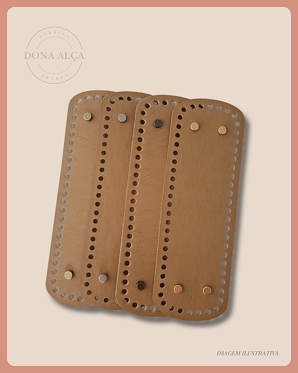 Fundo para Bolsa Retangular com Bailarina - Bege (10x30)