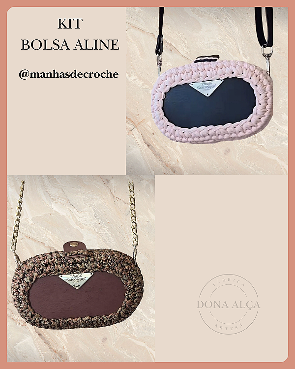 Kit Bolsa Aline @manhasdecroche