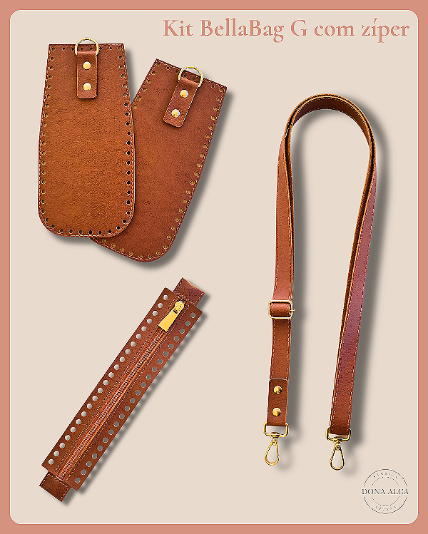 Kit BellaBag G (com zíper) Bolsa Duna @artluna1