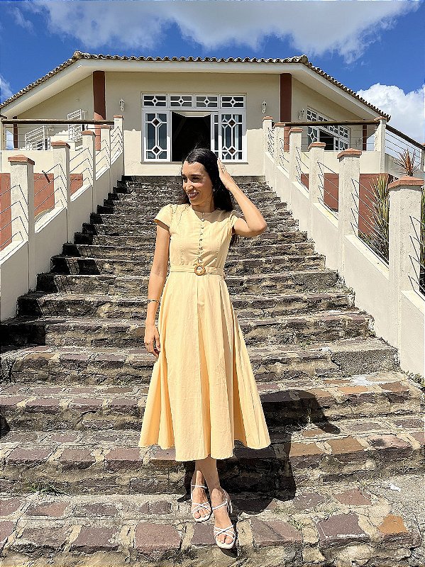 Vestido Elisabeth na cor Pêssego Suave